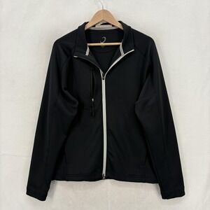 Zero Restriction Tour Series Jacket Mens Medium Black Full Zip Softshell Golf